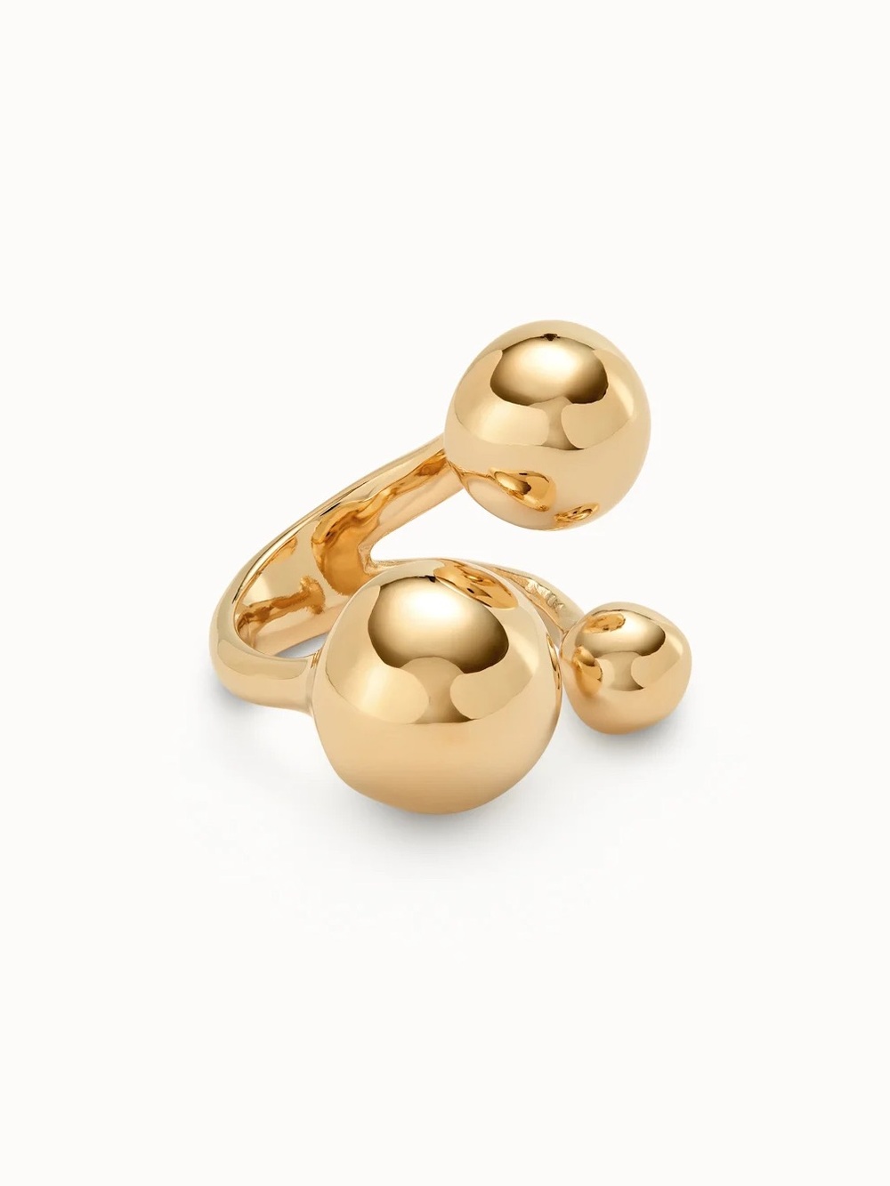 UNO de 50 Gold Bubble Open Ring - Picture 4 of 5